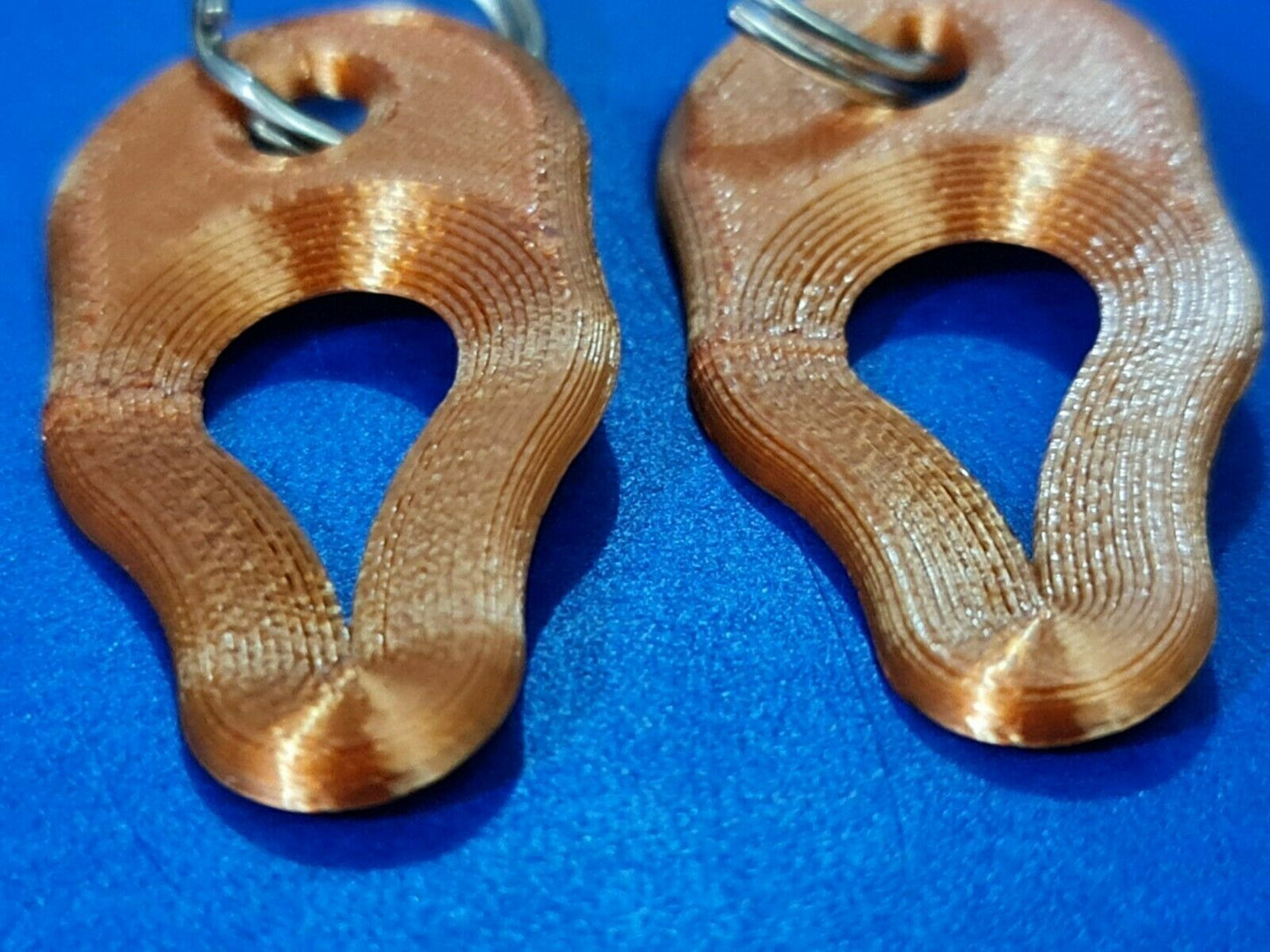 2 x Key Ring Tick Removal Tools Copper PLA Plastic Biodegradable, dog cat horse