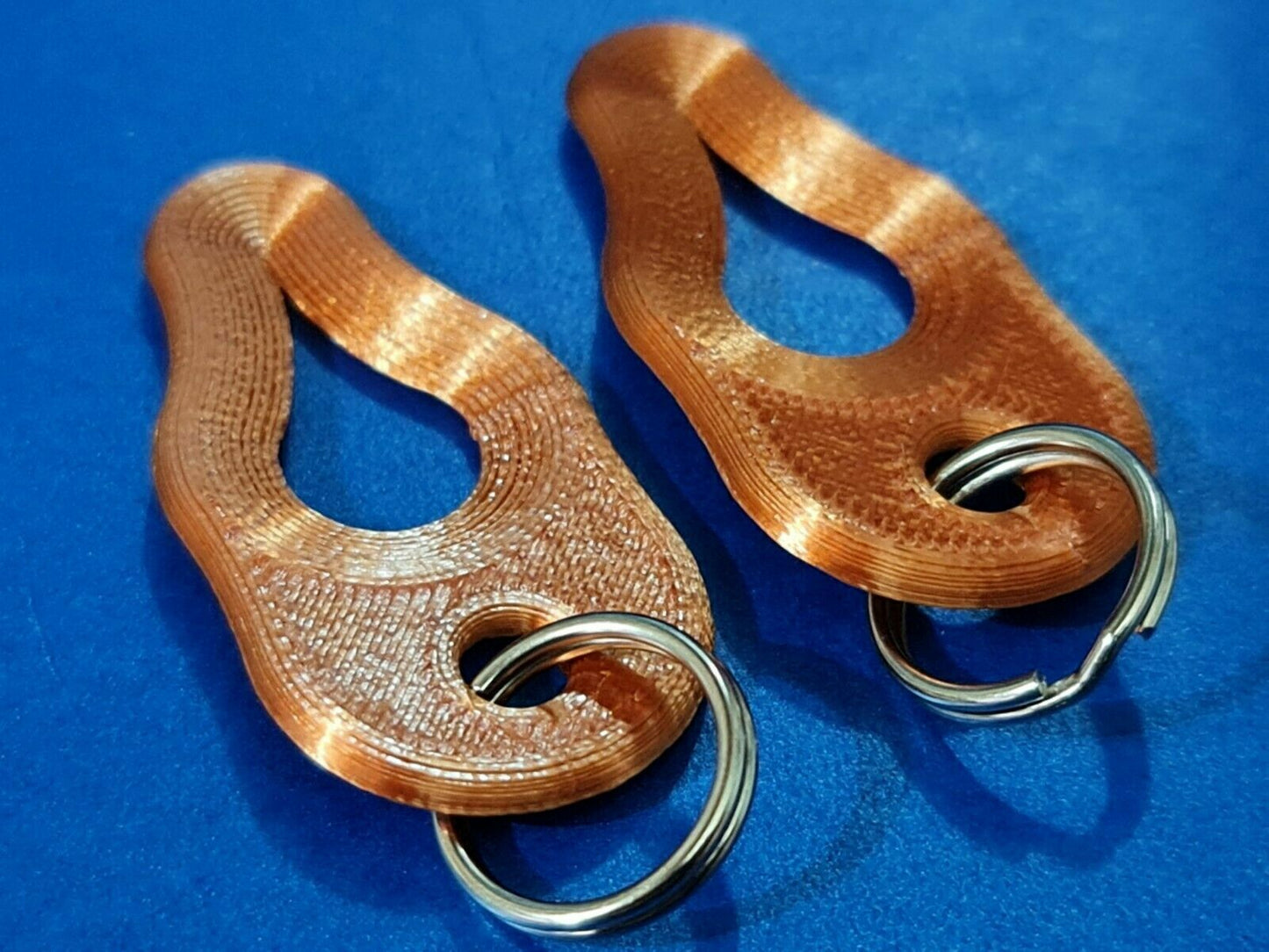 2 x Key Ring Tick Removal Tools Copper PLA Plastic Biodegradable, dog cat horse