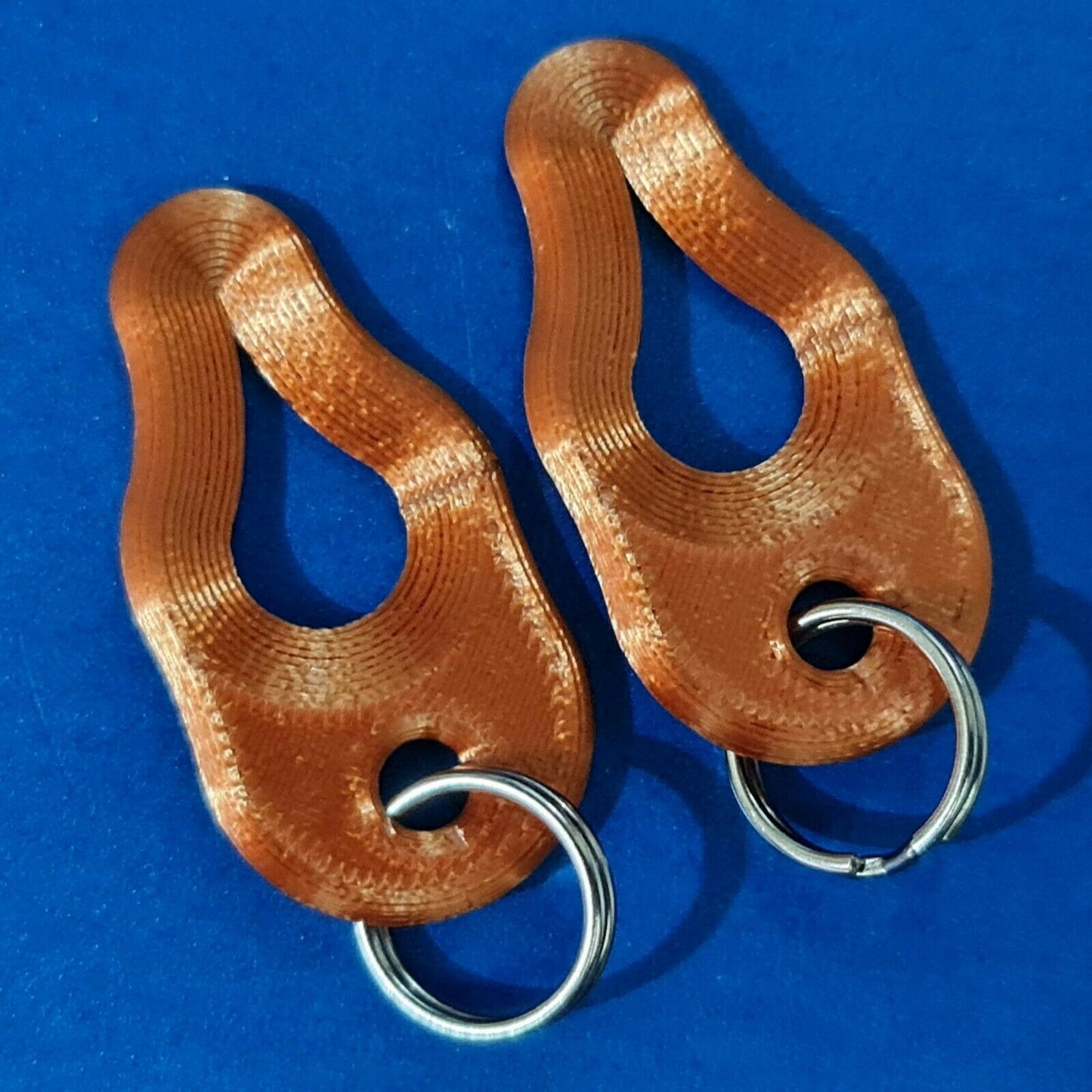 2 x Key Ring Tick Removal Tools Copper PLA Plastic Biodegradable, dog cat horse