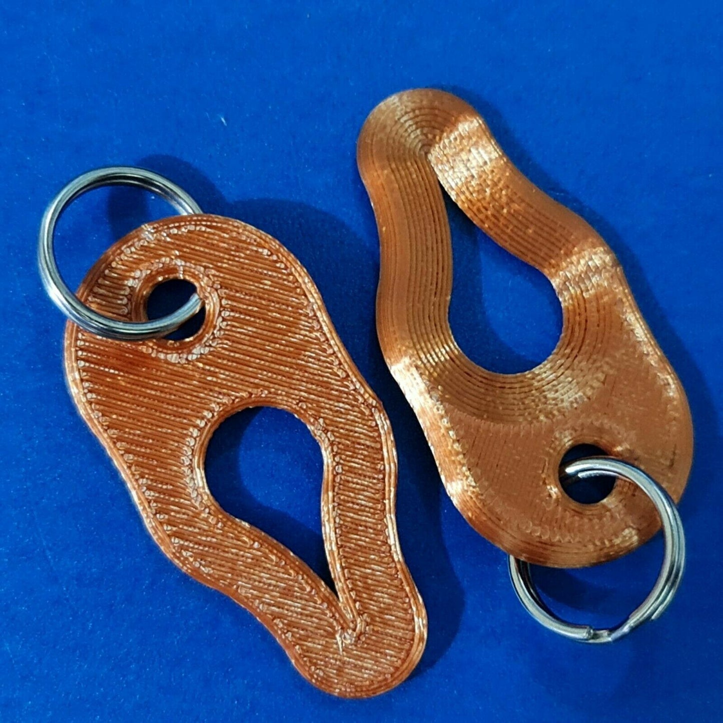2 x Key Ring Tick Removal Tools Copper PLA Plastic Biodegradable, dog cat horse