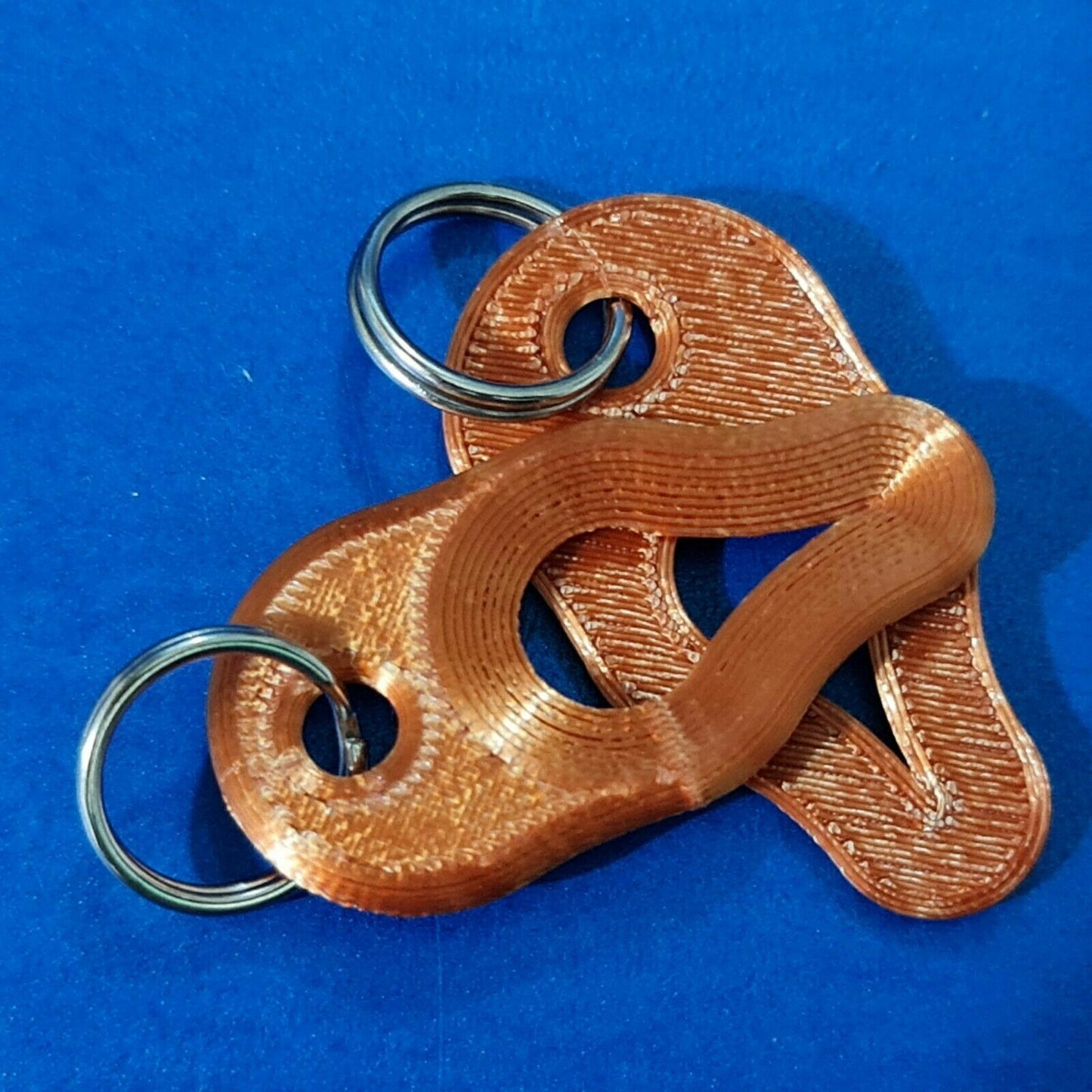 2 x Key Ring Tick Removal Tools Copper PLA Plastic Biodegradable, dog cat horse