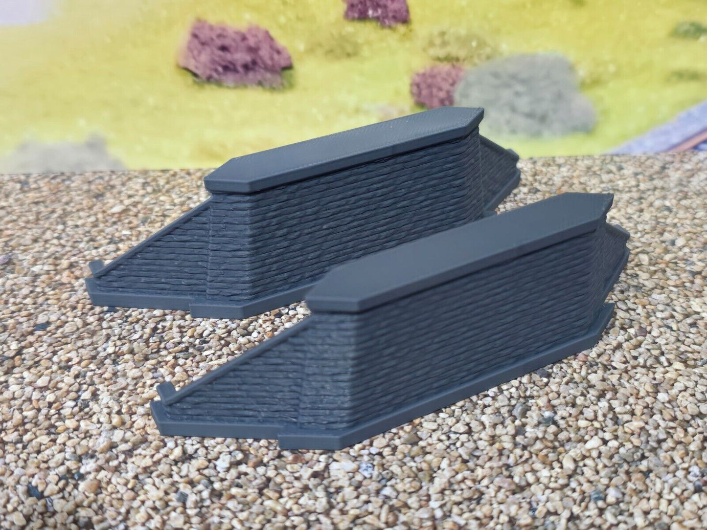 Double Track Bridge Std End Abutment Piers OO Gauge Model Railway 1:76 Scale