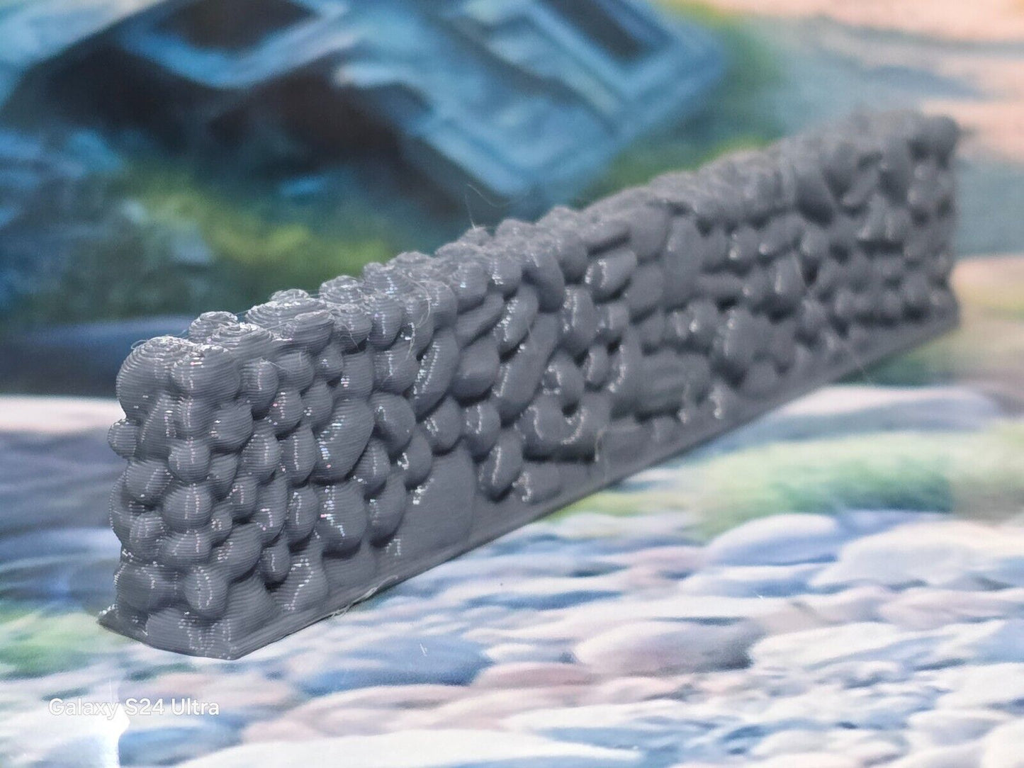 28mm Unpainted Grey 104mm short Stone Wall Bolt Action Table Top Wargames