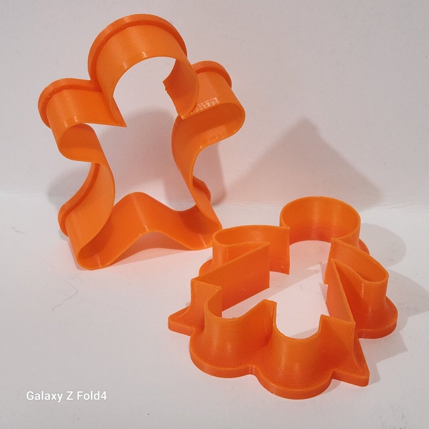 Set of 2 Gingerbread Man Woman Cookie Cutters 80mm many colours