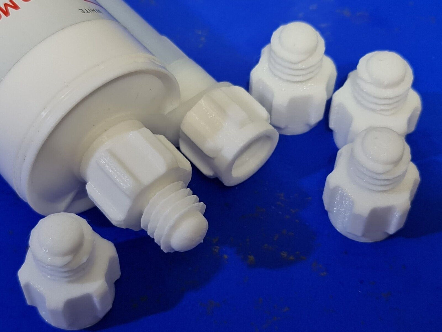 Pack of 6 Silicone Sealer Sealant Mastik Tube Nozzle Screw Cap Tops