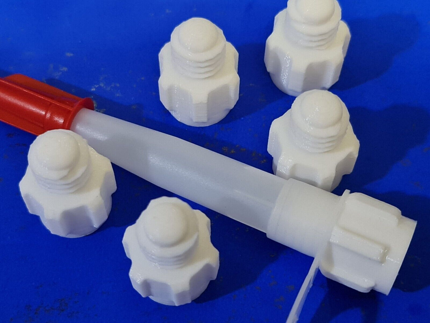 Pack of 6 Silicone Sealer Sealant Mastik Tube Nozzle Screw Cap Tops