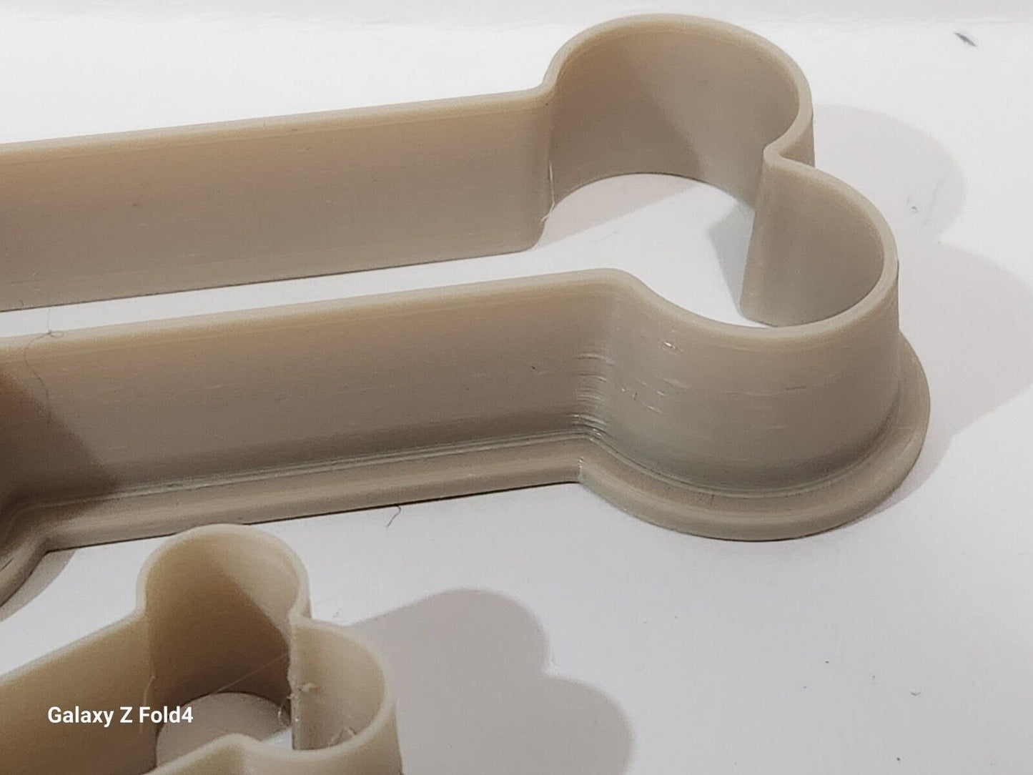 Set of 2 Dog Bone Shaped Cookie Cutters 60 & 120mm many colours