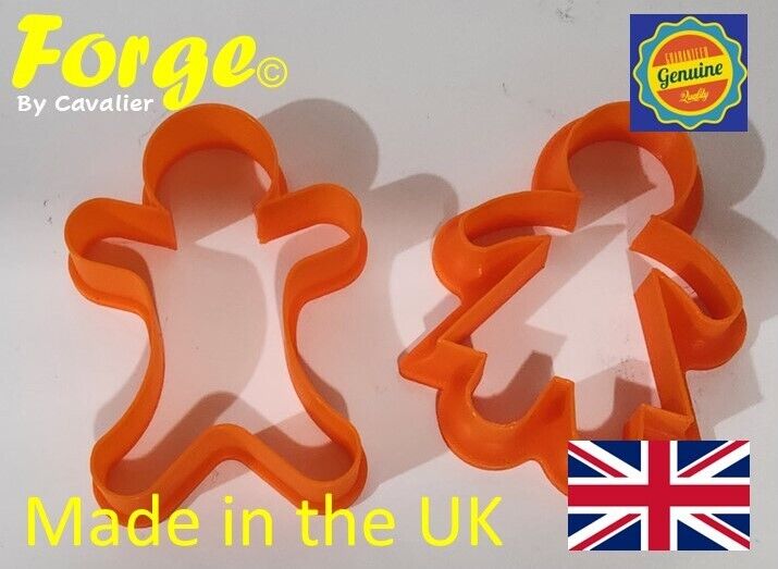 Set of 3 Gingerbread Men Cookie Cutters 40-110mm many colours