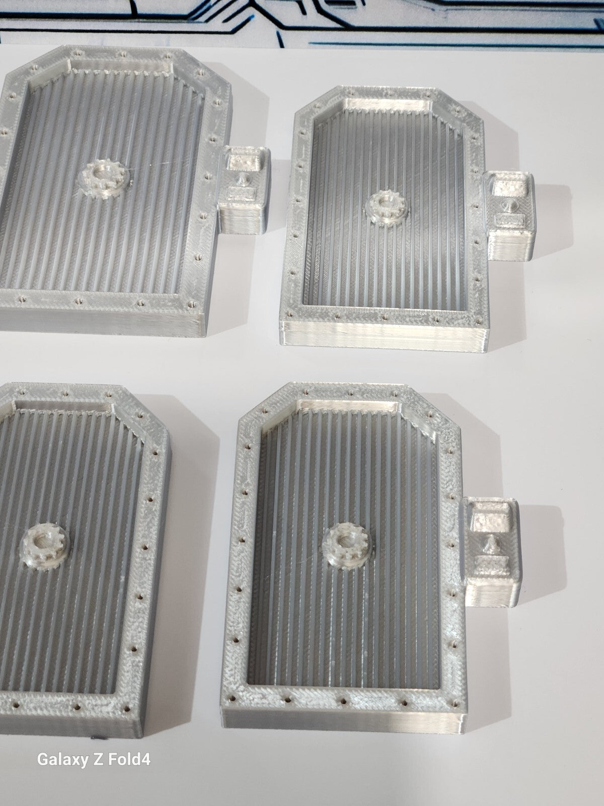 28mm Sci-Fi Greebles Doors Kitbash Set 8 pcs Cyberpunk Control Panels