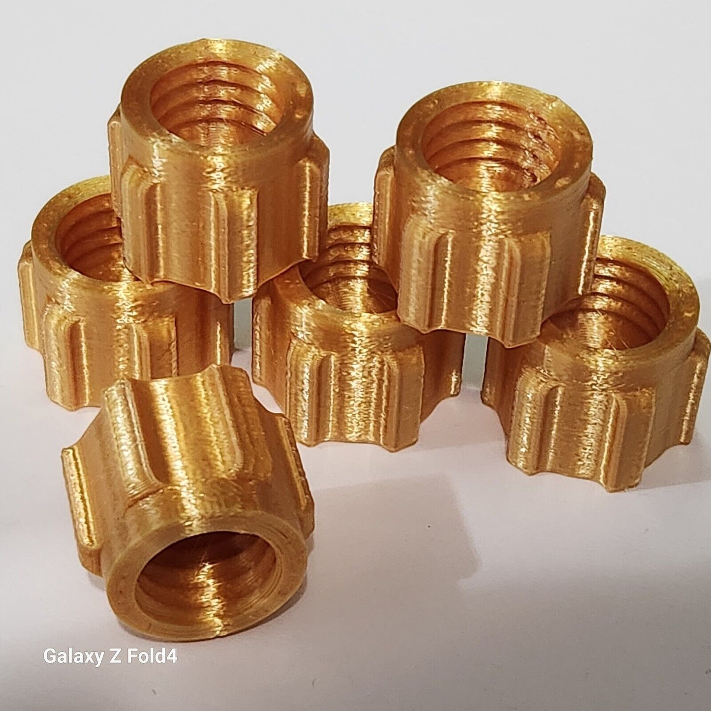 Pack of 6 Gold Silicone Sealer Sealant Mastik Tube Nozzle Screw Cap Tops