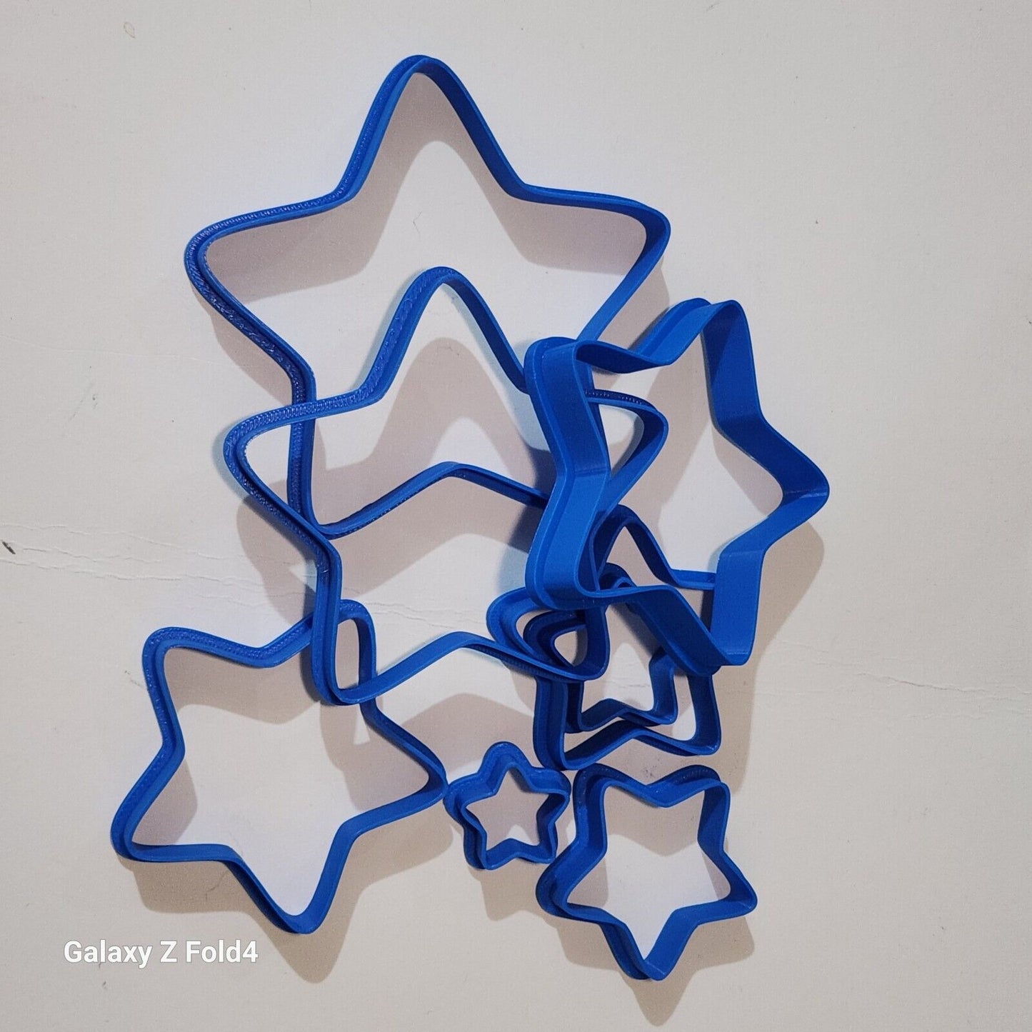 Set of 8 Star Shaped Cookie Cutters 20-90mm
