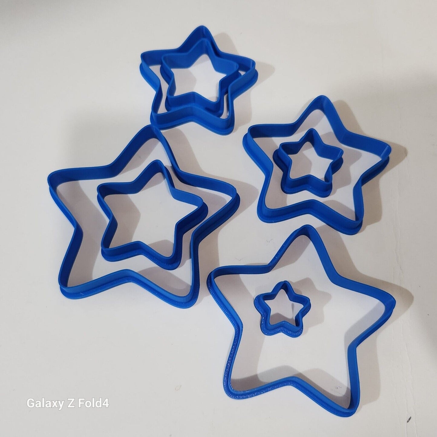 Set of 8 Star Shaped Cookie Cutters 20-90mm