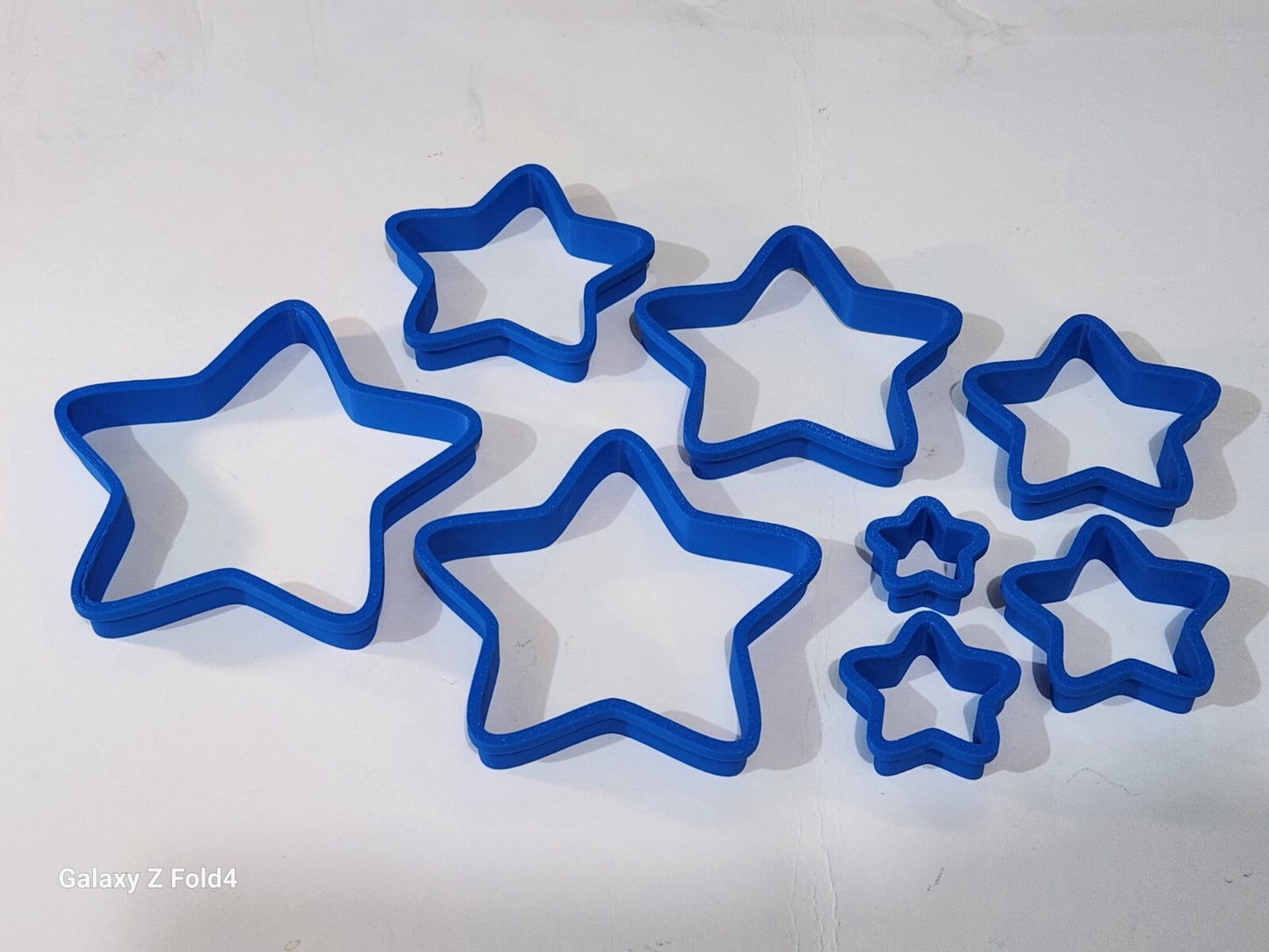 Set of 8 Star Shaped Cookie Cutters 20-90mm
