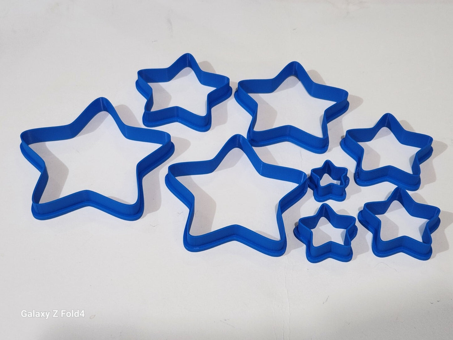 Set of 8 Star Shaped Cookie Cutters 20-90mm
