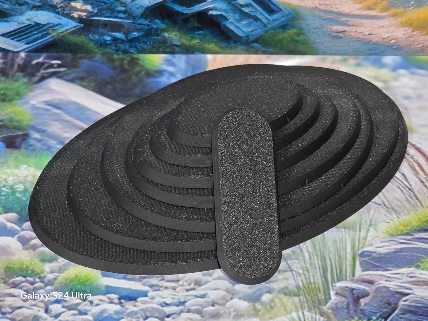 Wargames Bases Oval Plain Warhammer Wargaming AOS PLA Plastic