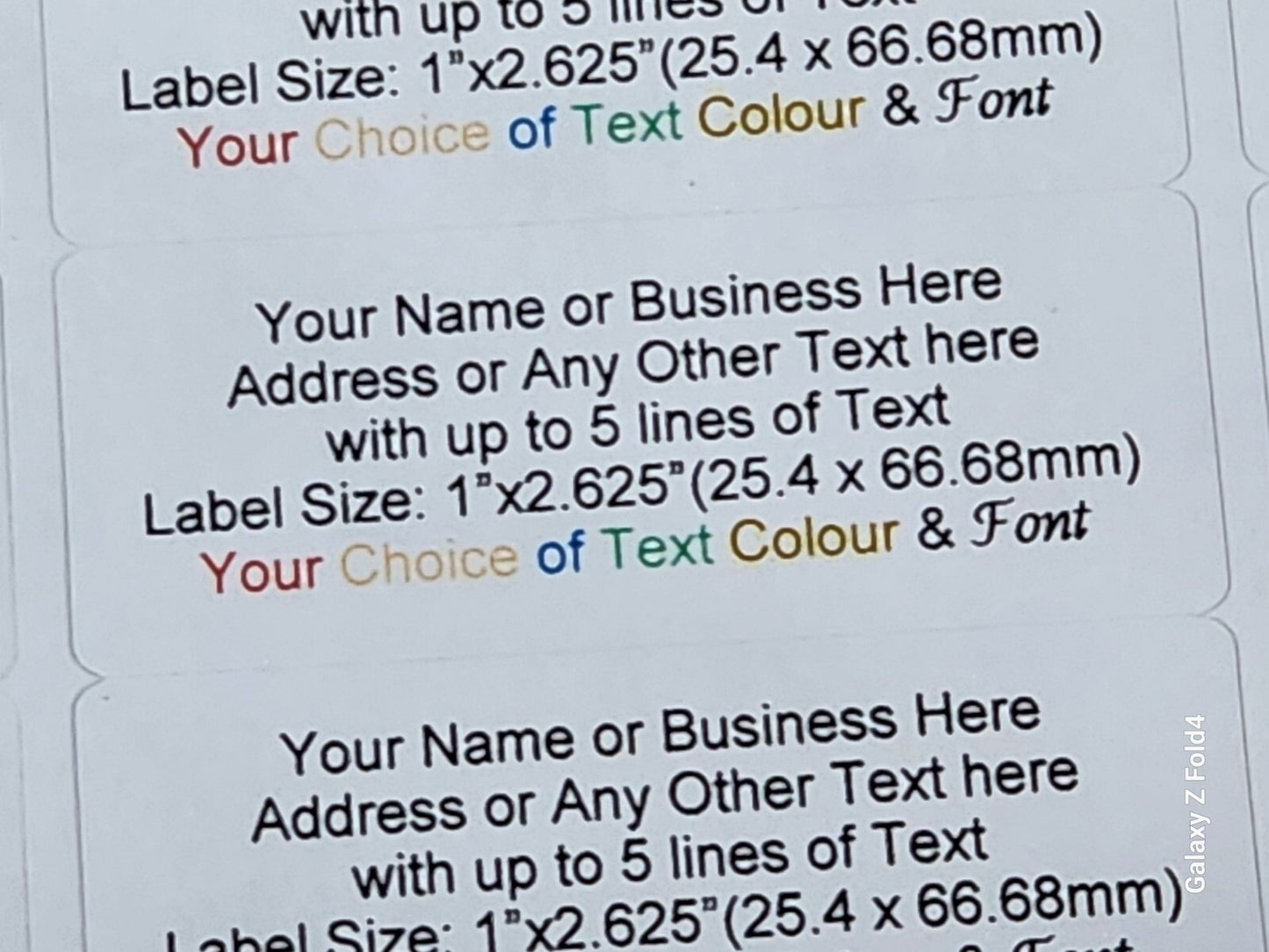 Return Address Labels Personalised Self Adhesive Name Sticky Stickers