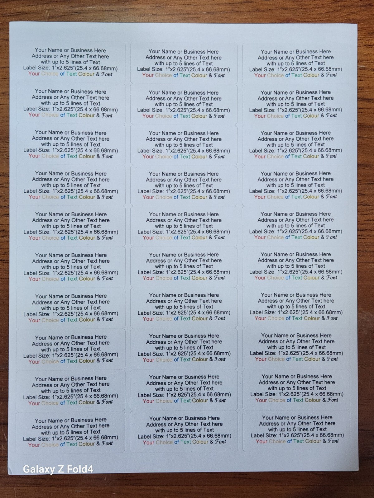 Return Address Labels Personalised Self Adhesive Name Sticky Stickers