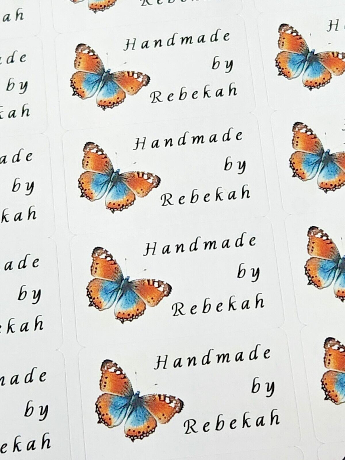 325 Butterflies Personalised Self Adhesive Address Handmade by Labels Stickers