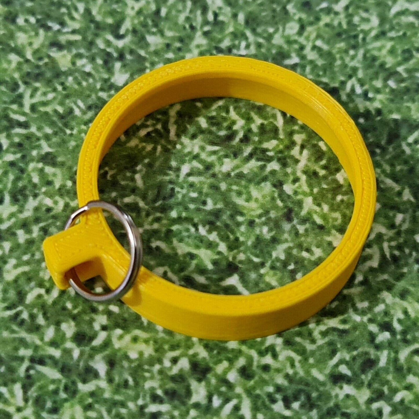 New Yellow Golf Ball Marking Alignment Tool with Keyring, Biodegradable