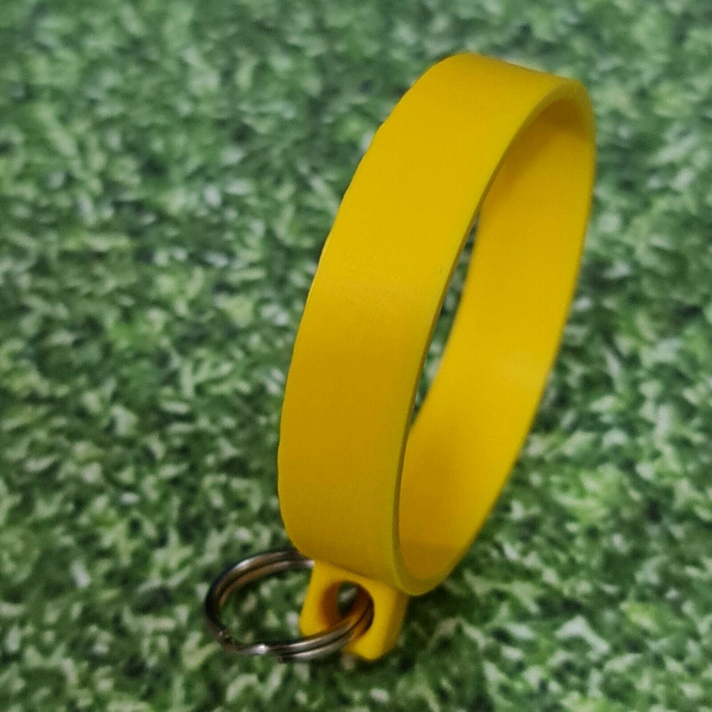 New Yellow Golf Ball Marking Alignment Tool with Keyring, Biodegradable
