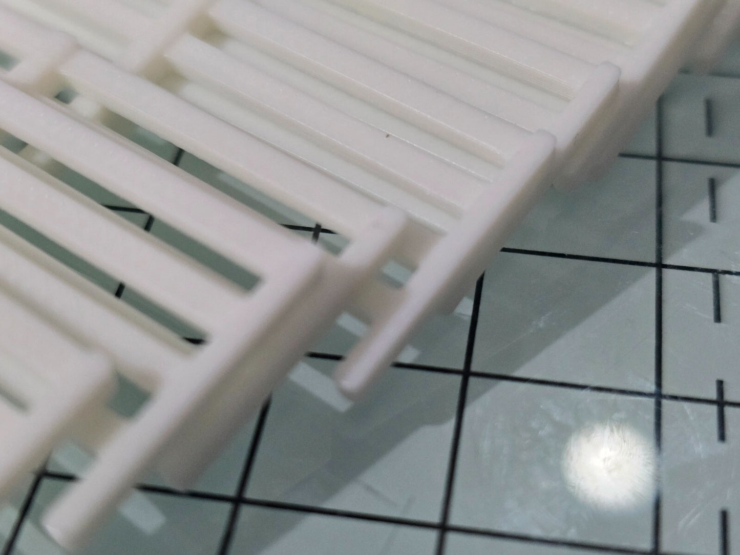 Fencing Railings OO HO New 10 Pack White Gauge 1:76 Scale Models Train Railway