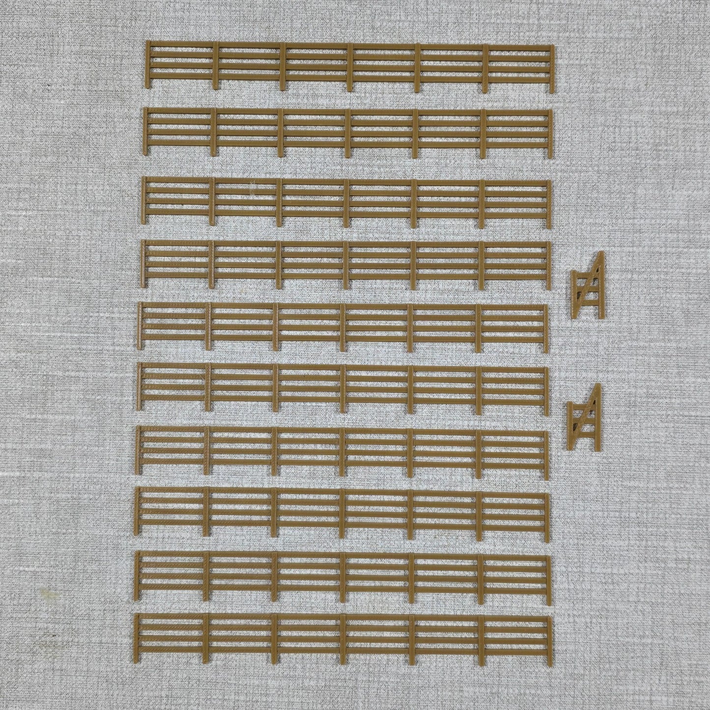 Fencing Railings New 10 to 100 Pack ALL Colours TT Gauge 1:120 Models Railway
