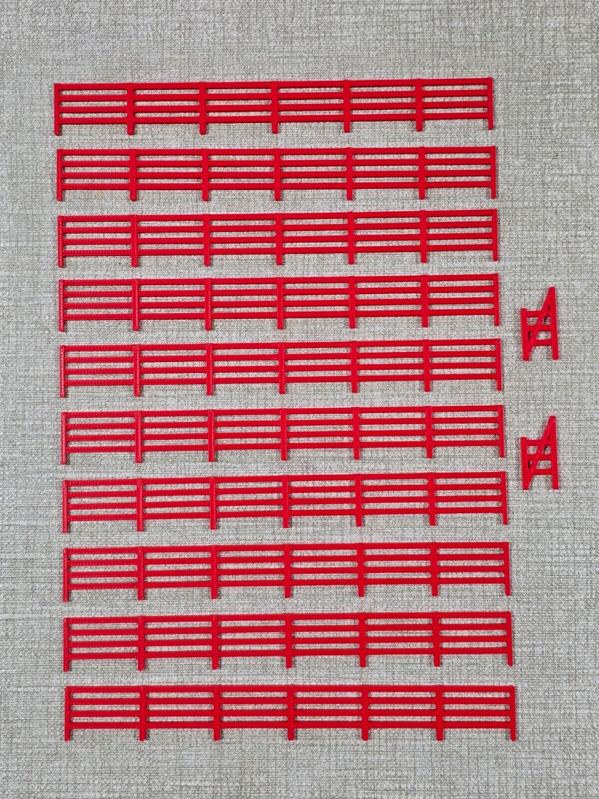 Fencing Railings New 10 to 100 Pack ALL Colours TT Gauge 1:120 Models Railway