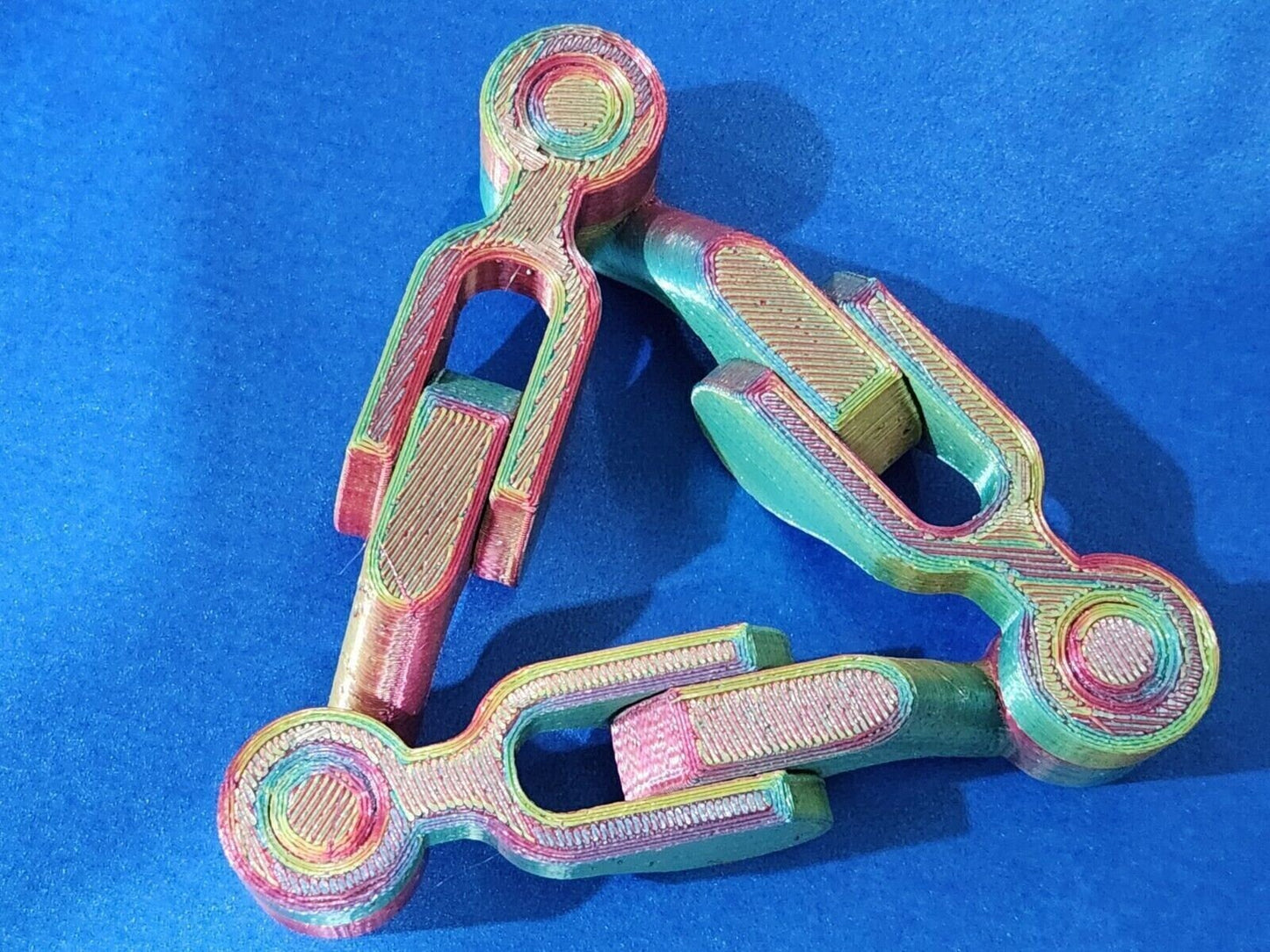 Kaleidocycle 3D Printed Fidget adult toy, release the stress, Tactile Sensory