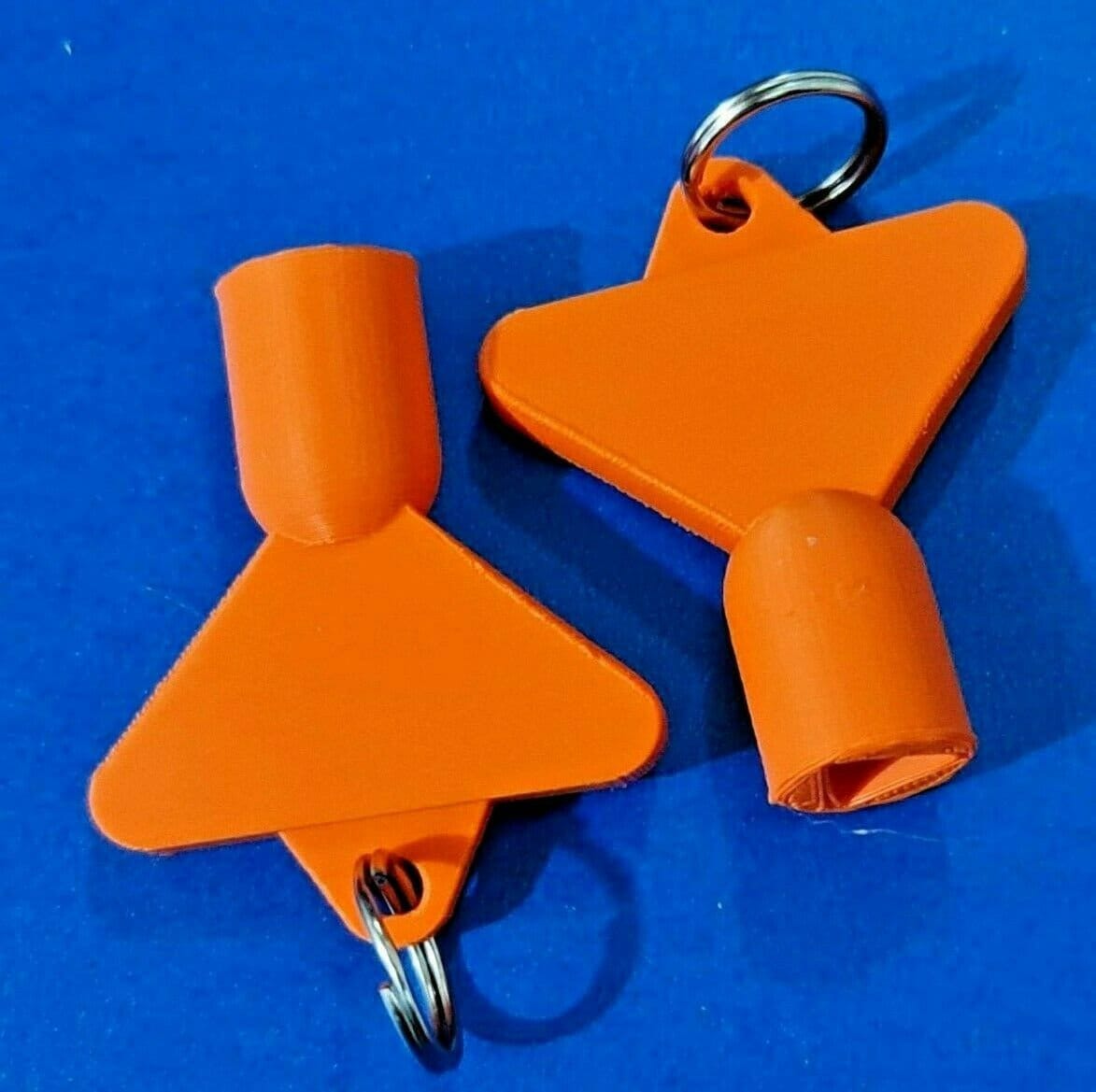 2 x Gas Electric Meter Box Utility Key Cupboard Orange PLA Plastic Biodegradable