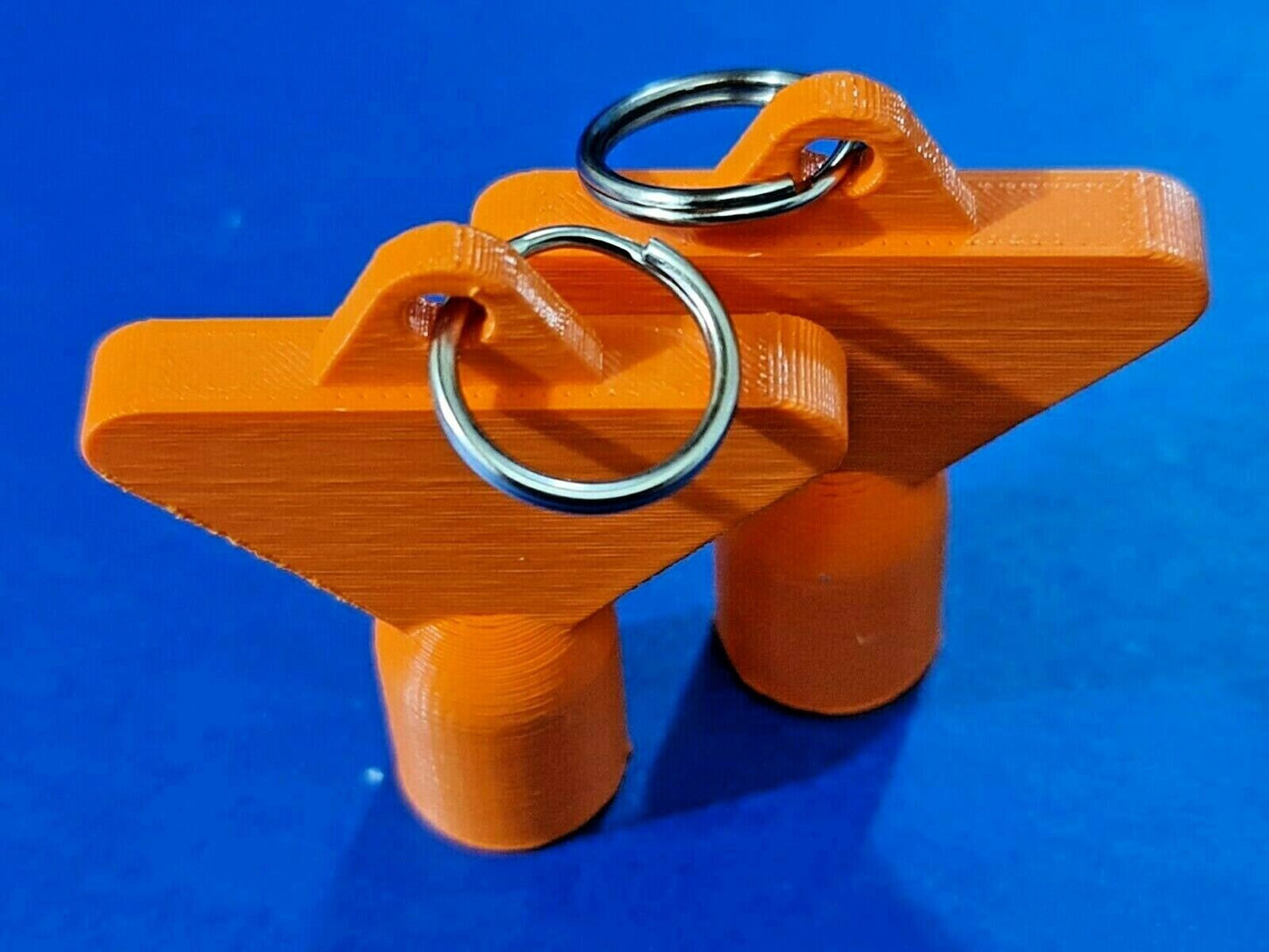2 x Gas Electric Meter Box Utility Key Cupboard Orange PLA Plastic Biodegradable