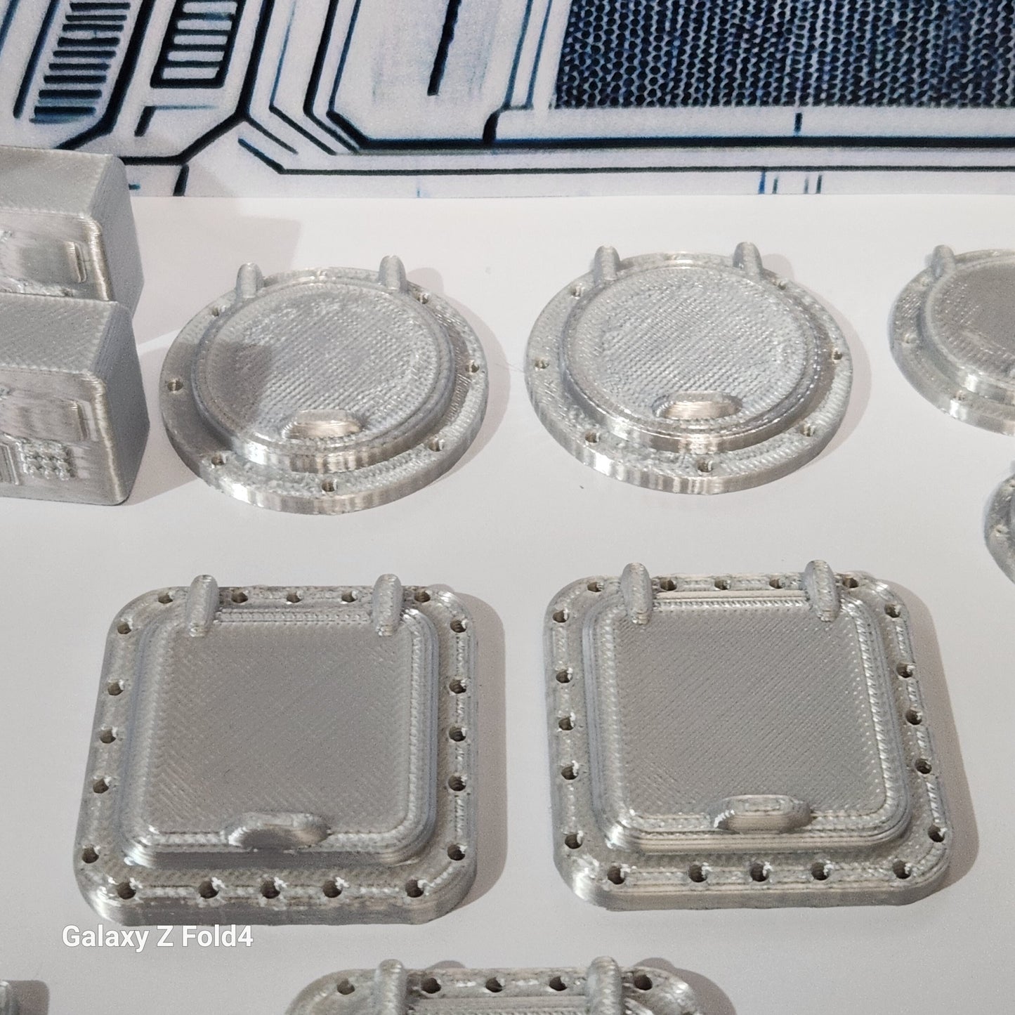28mm Sci-Fi Greebles Kitbash Set: 42 pcs Cyberpunk Control Panels, Switches