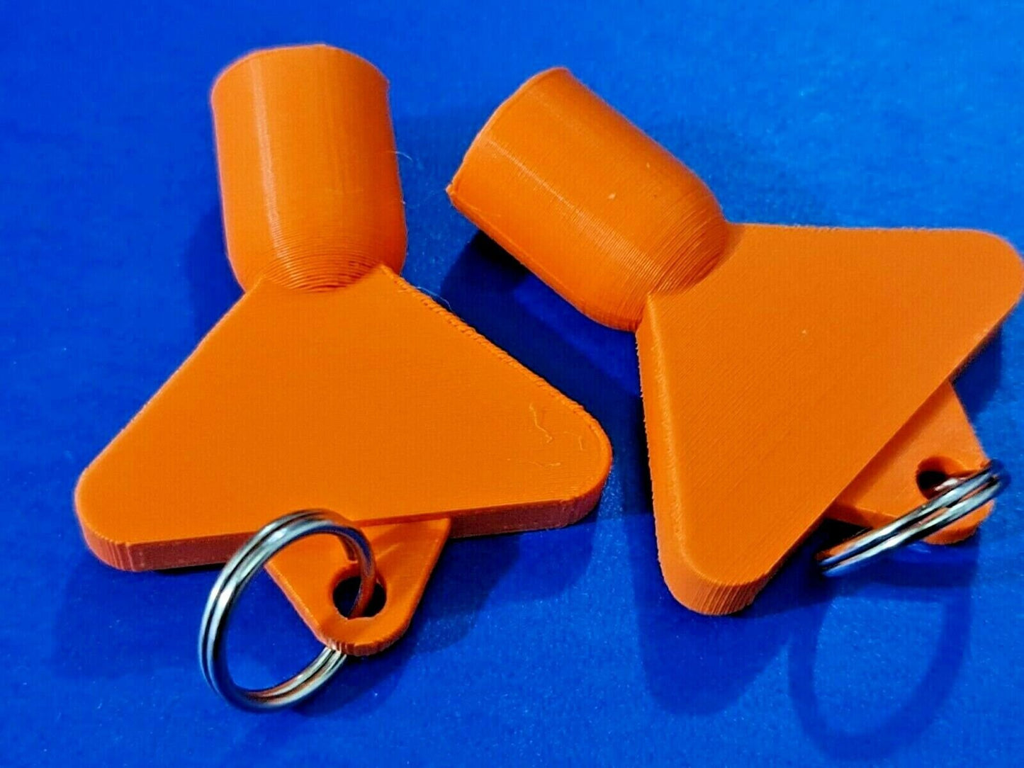2 x Gas Electric Meter Box Utility Key Cupboard Orange PLA Plastic Biodegradable