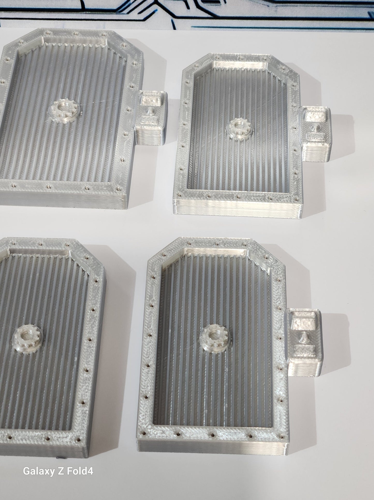 28mm Sci-Fi Greebles Doors Kitbash Set 8 pcs Cyberpunk Control Panels