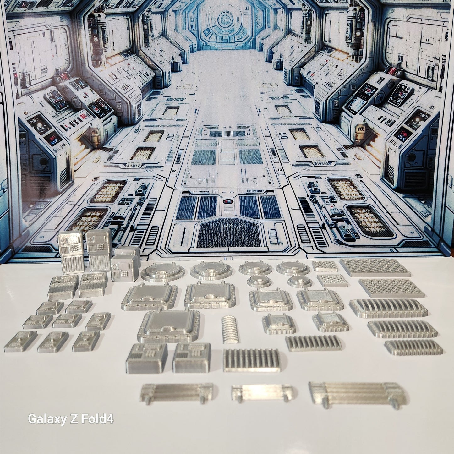 28mm Sci-Fi Greebles Kitbash Set: 42 pcs Cyberpunk Control Panels, Switches