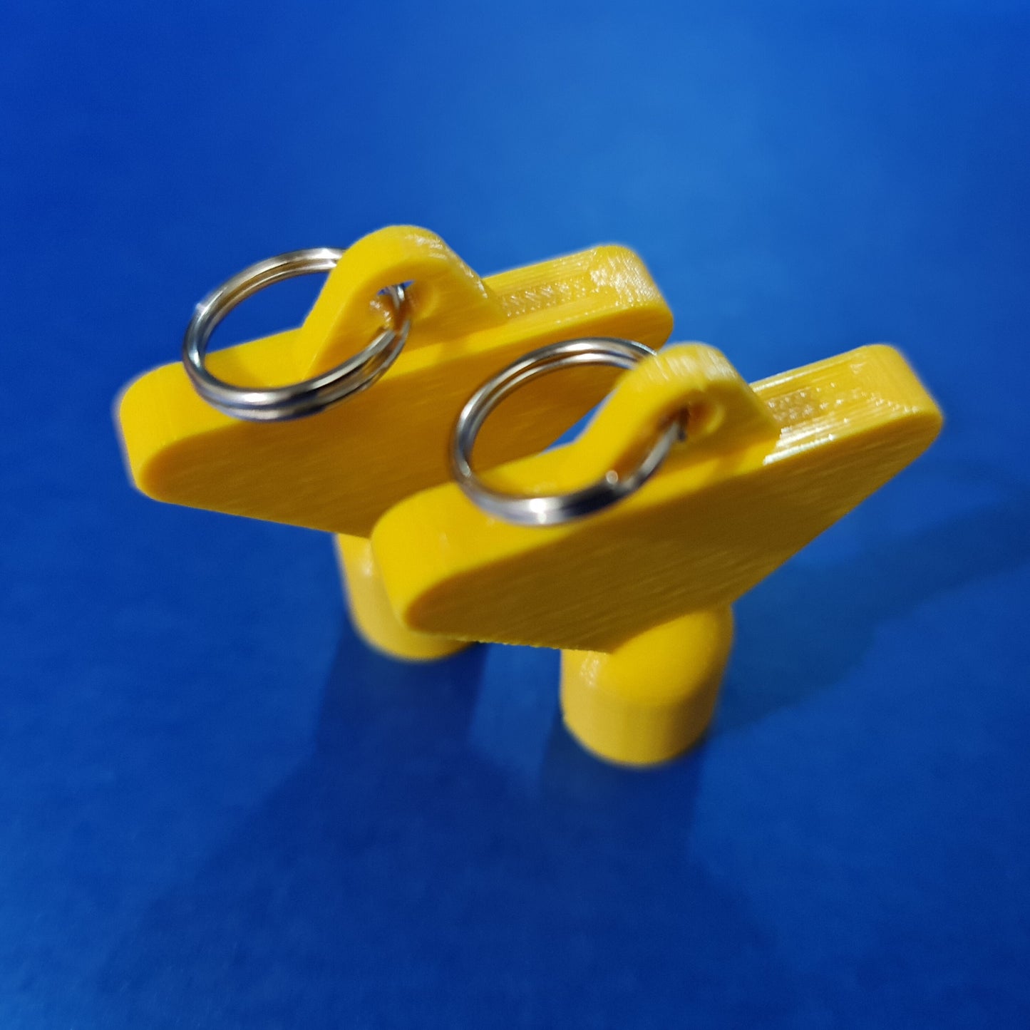 2 x Gas Electric Meter Box Utility Key Cupboard Yellow PLA Plastic Biodegradable