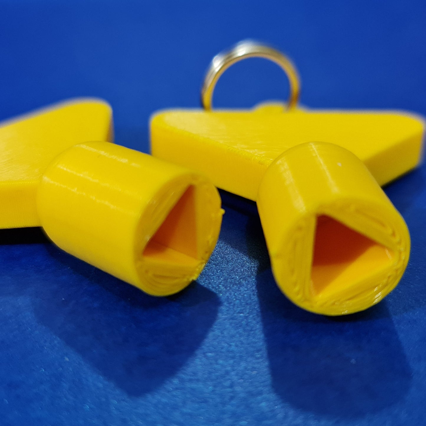 2 x Gas Electric Meter Box Utility Key Cupboard Yellow PLA Plastic Biodegradable