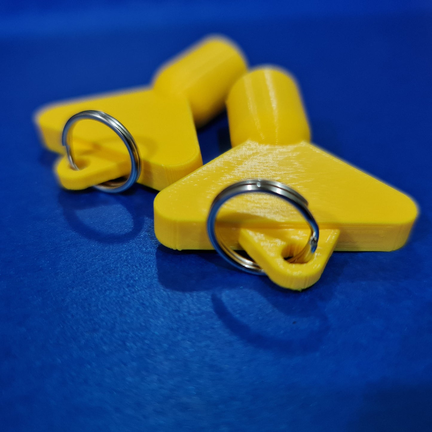 2 x Gas Electric Meter Box Utility Key Cupboard Yellow PLA Plastic Biodegradable