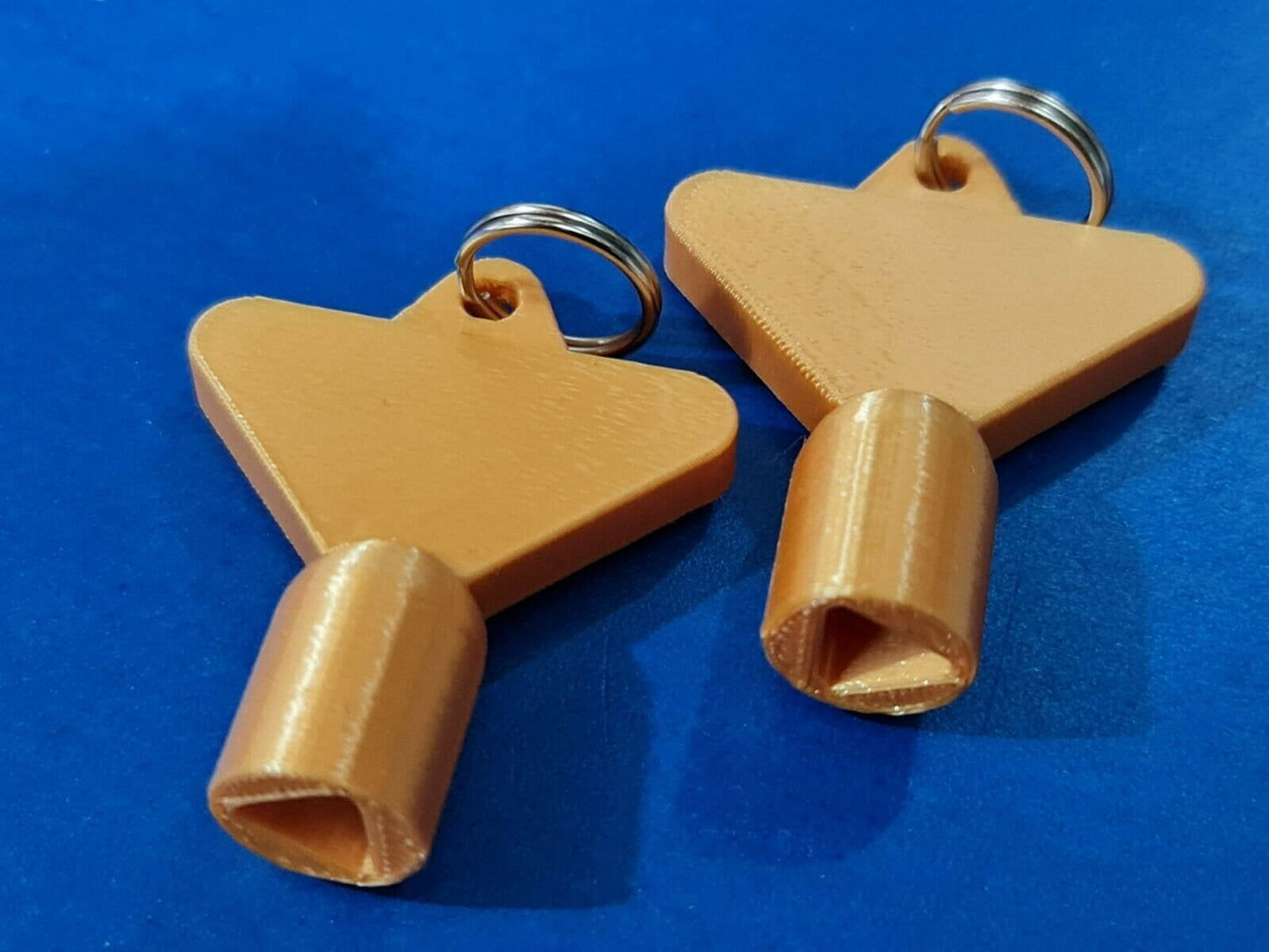2 x Gas Electric Meter Box Utility Key Cupboard Silk Gold PLA Plastic