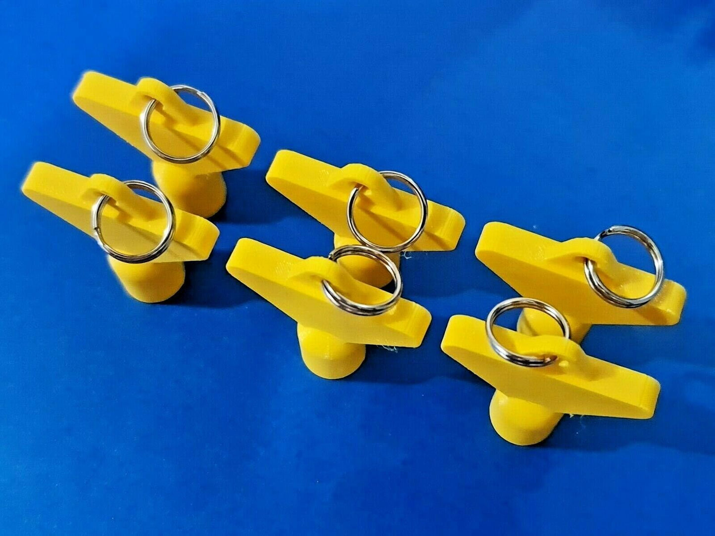 6 x Gas Electric Meter Box Utility Key Cupboard Yellow PLA Plastic Biodegradable