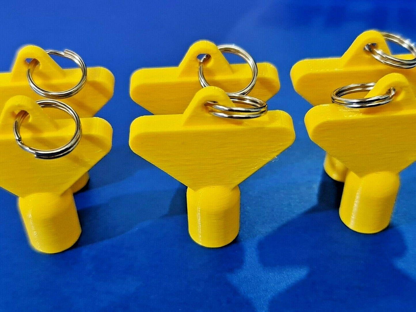 6 x Gas Electric Meter Box Utility Key Cupboard Yellow PLA Plastic Biodegradable
