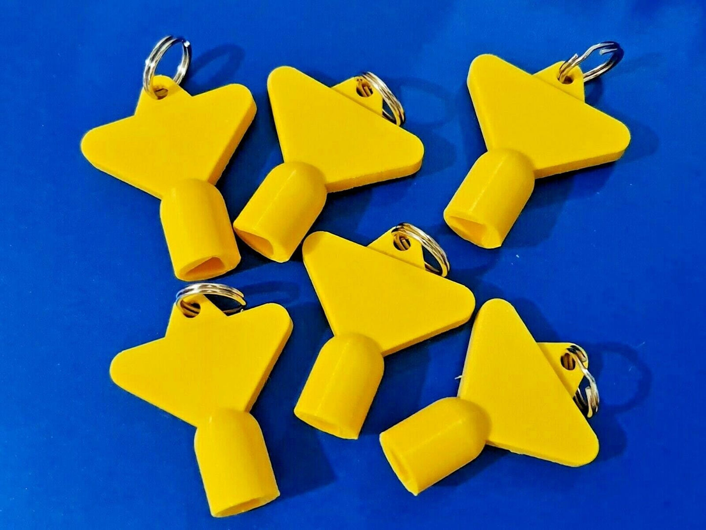 6 x Gas Electric Meter Box Utility Key Cupboard Yellow PLA Plastic Biodegradable