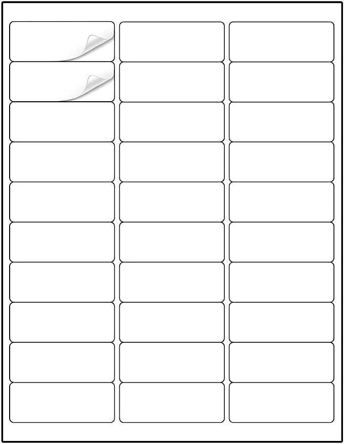 450 personalized return mailing address labels - 1" x 2.625" - free uk shipping
