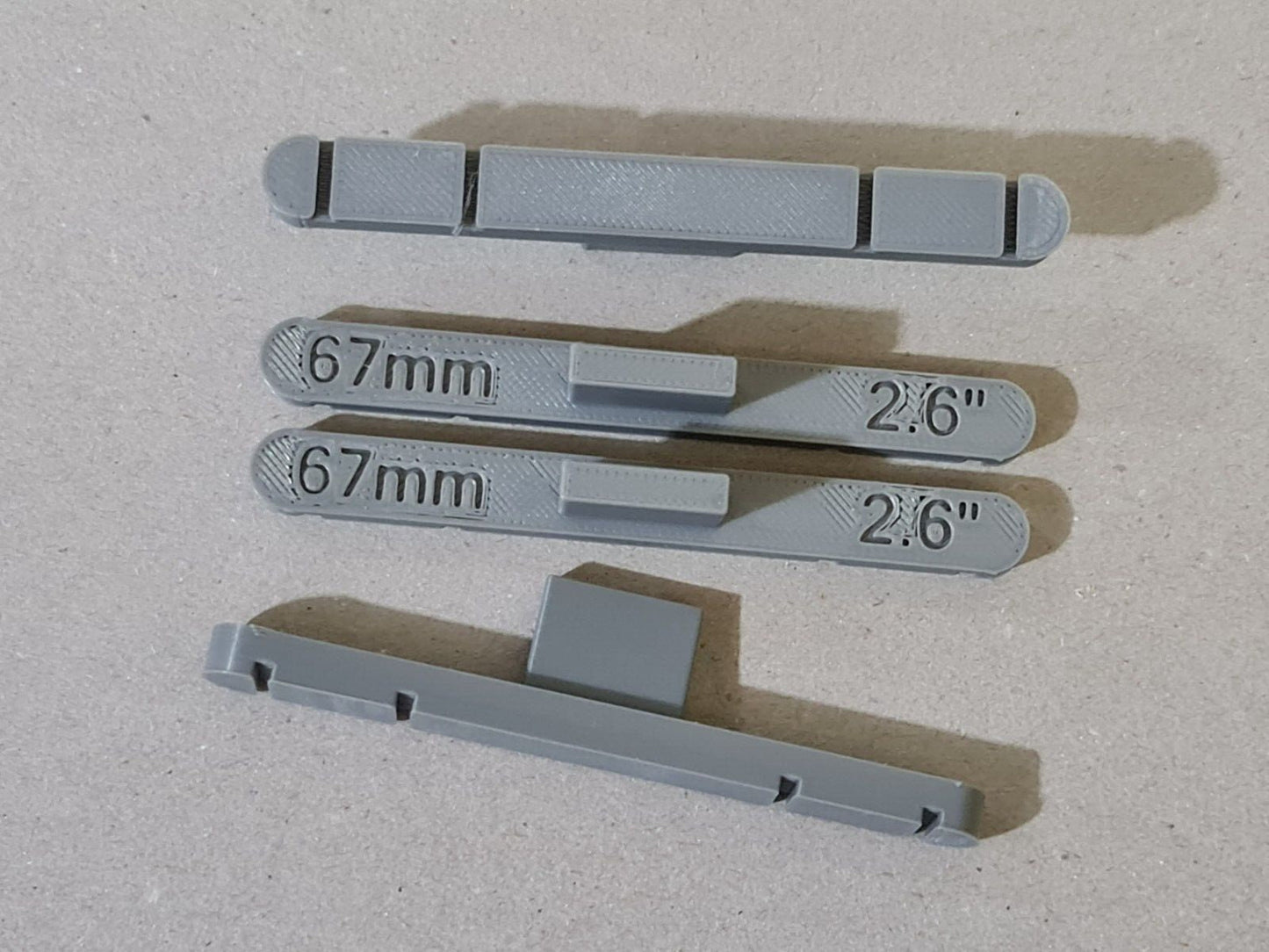 New 4 Pack Grey 72mm OO/HO Gauge Parallel Track Tools Model Railway Train