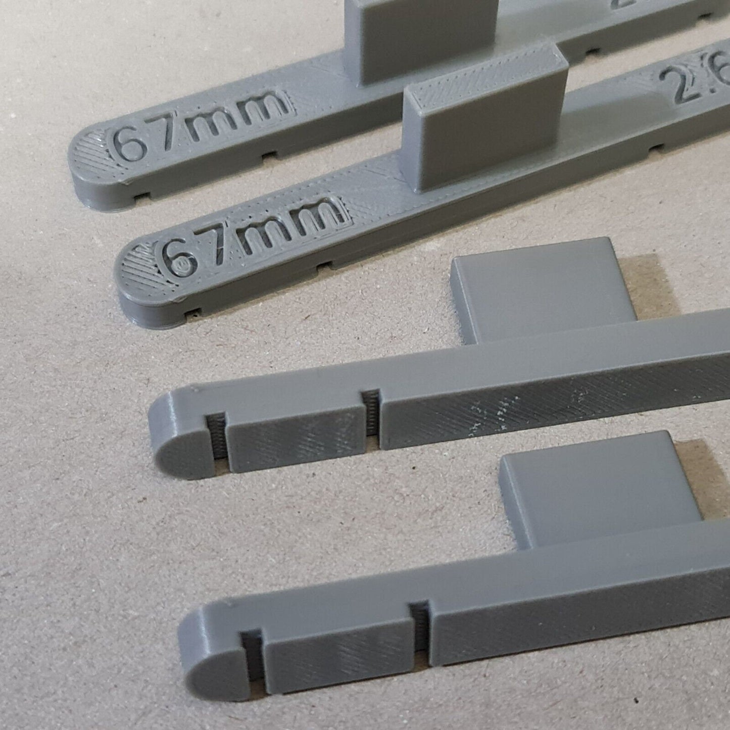 New 4 Pack Grey 72mm OO/HO Gauge Parallel Track Tools Model Railway Train