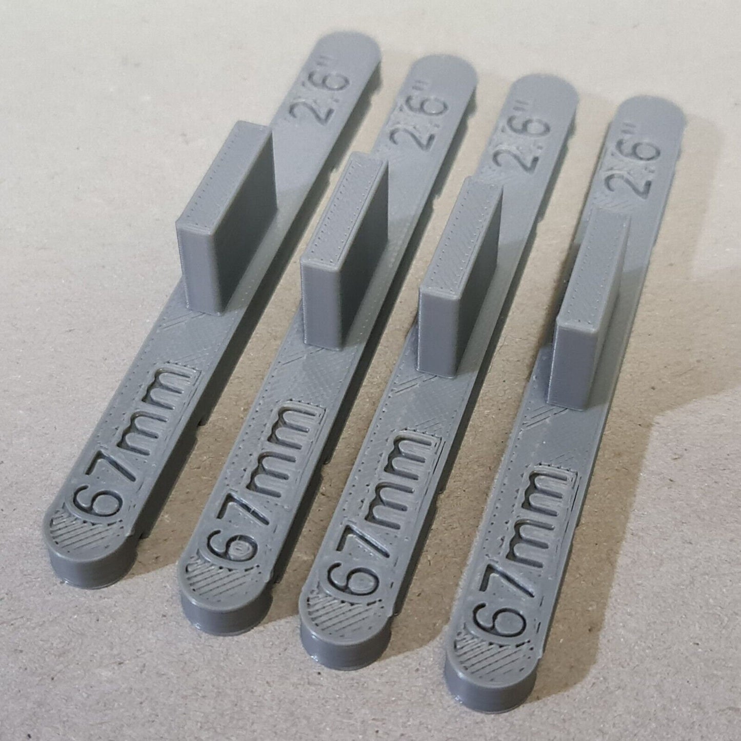 New 4 Pack Grey 72mm OO/HO Gauge Parallel Track Tools Model Railway Train