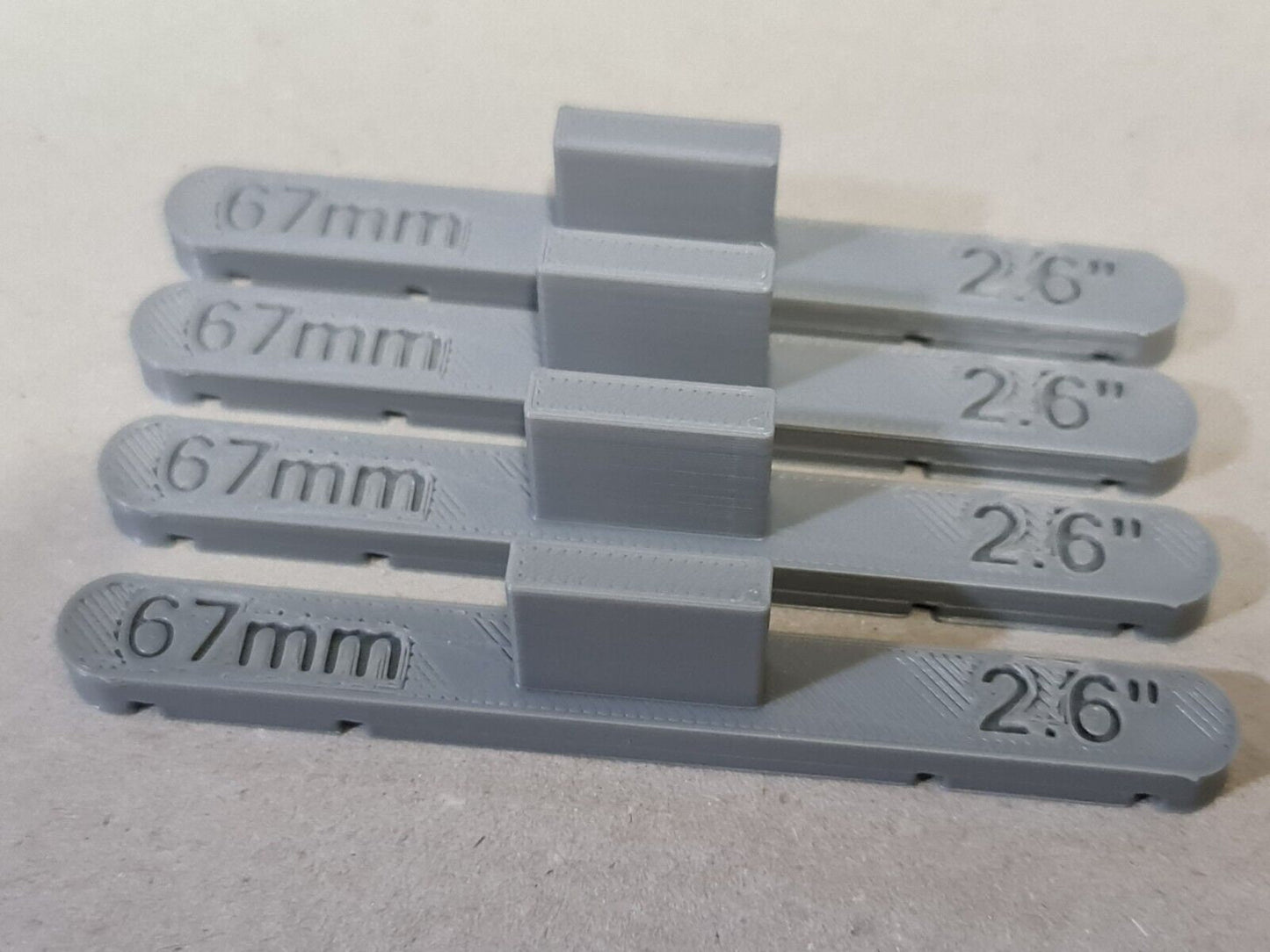 New 4 Pack Grey 72mm OO/HO Gauge Parallel Track Tools Model Railway Train