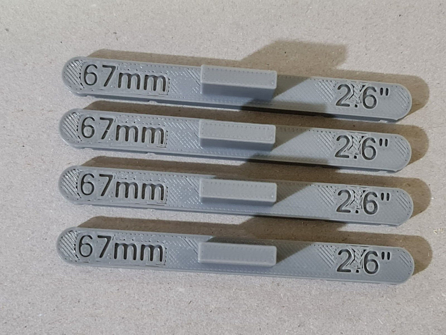 New 4 Pack Grey 72mm OO/HO Gauge Parallel Track Tools Model Railway Train