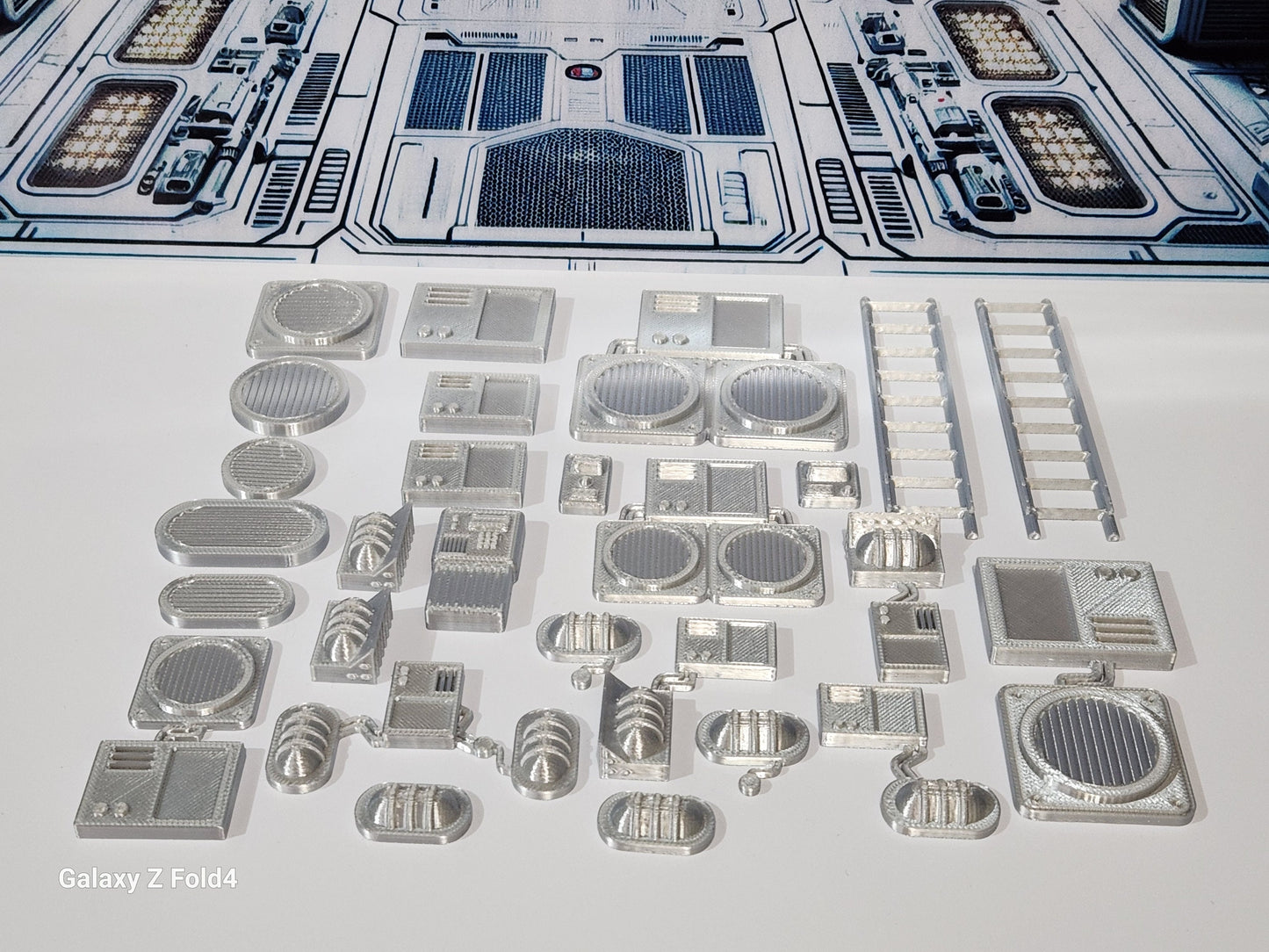 1:12 scale Sci-Fi Greebles Kitbash Set 27 pcs Cyberpunk Control Panels Switches Lights