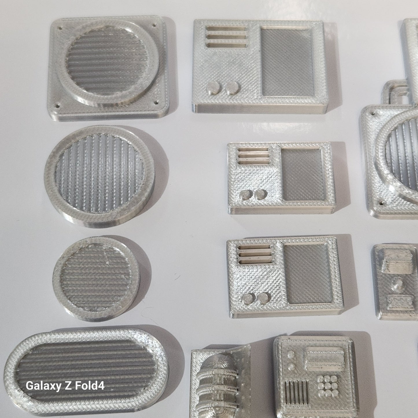 1:12 scale Sci-Fi Greebles Kitbash Set 27 pcs Cyberpunk Control Panels Switches Lights