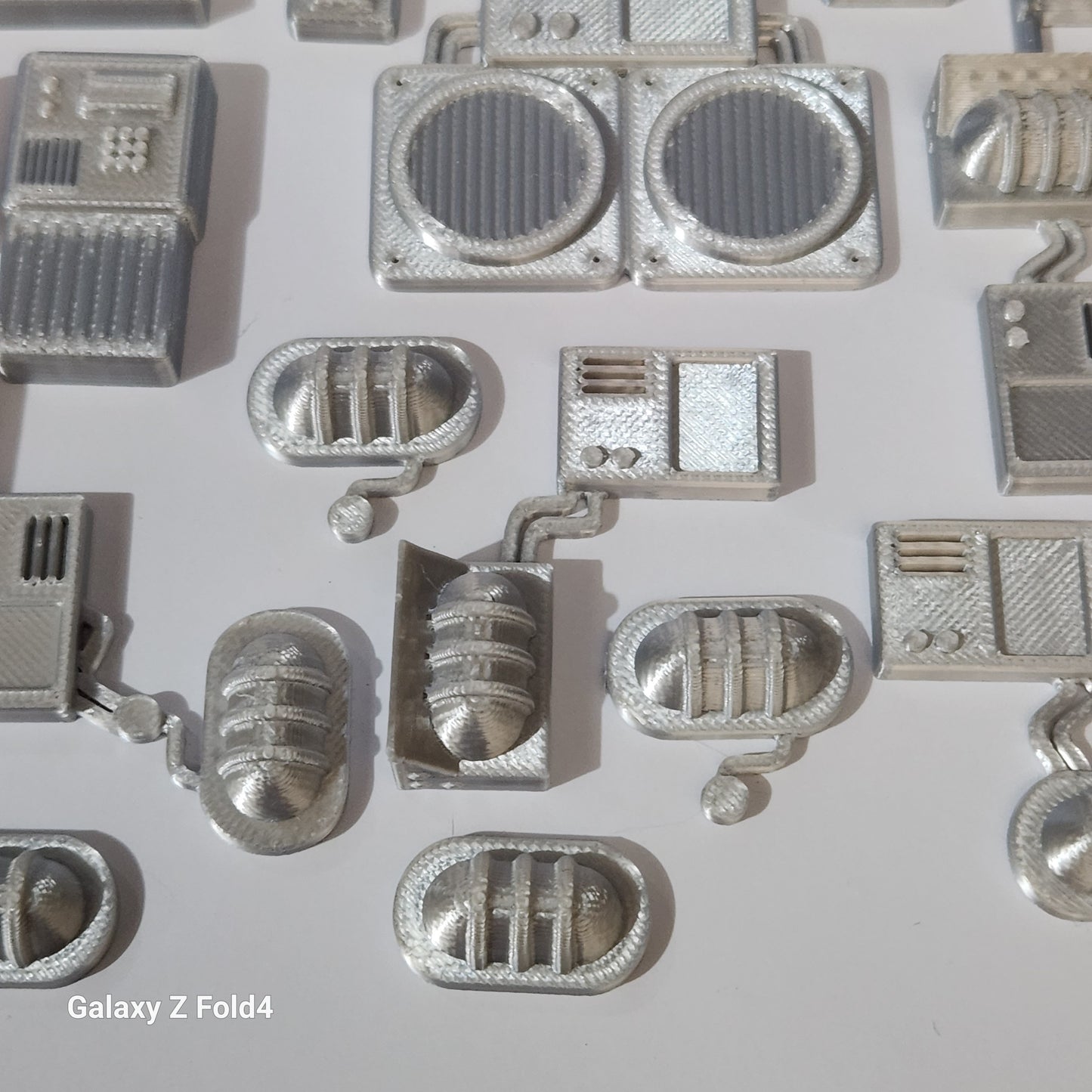 1:12 scale Sci-Fi Greebles Kitbash Set 27 pcs Cyberpunk Control Panels Switches Lights